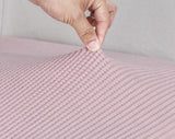 Textile resistant pour housse d'assise de canape jacquard rose