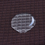 Tissu jacquard extensible et hydrophobe pour Housse de chaise impermeable marron fonce