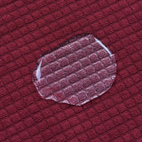 Tissu jacquard extensible et hydrophobe pour Housse de chaise impermeable rouge