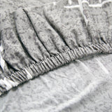 Tissu elastique de notre housse de canape angle bi-extensible gris