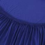 Tissu elastique pour housse de canape angle bleu