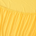 Tissu elastique pour housse de canape angle jaune