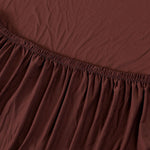 Tissu elastique pour housse de canape angle marron