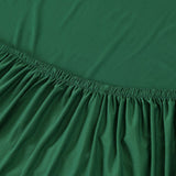 Tissu elastique pour housse de canape angle vert fonce