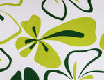 Tissu elastique pour housse de chaise fleurie vert