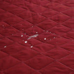 Tissu impermeable waterproof du protege canape rouge